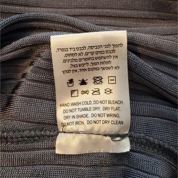 Sabina Musayev Pleated Grey Bluish Skirt Sz S - Picture 7 of 7